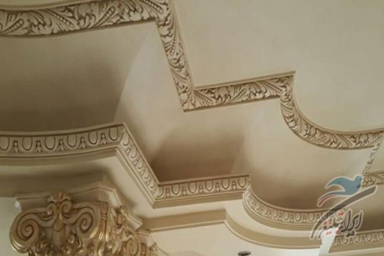 آموزش استفاده از گچبری کلاسیک در سقف،دیوار، راهروها